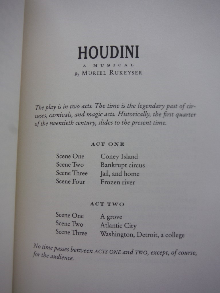 Image 2 of Houdini: A Musical (Paris Press)