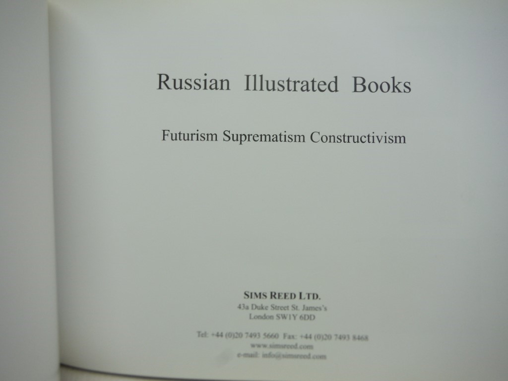 Image 2 of Russian Illustrated Books.  Futurism Suprematism Constructivism