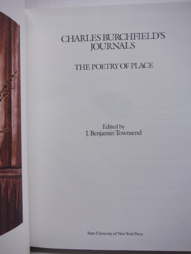 Image 1 of Charles Burchfields Journals: The Poetry of Place