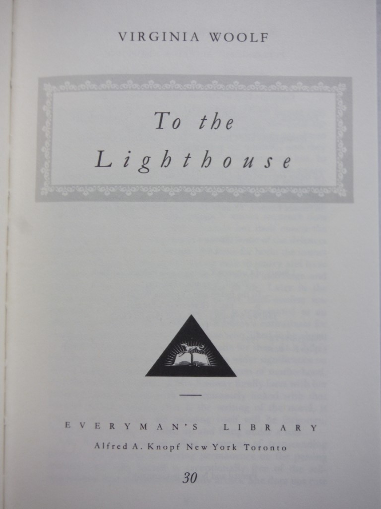 Image 1 of To the Lighthouse: Introduction by Julia Briggs (Everyman's Library Contemporary