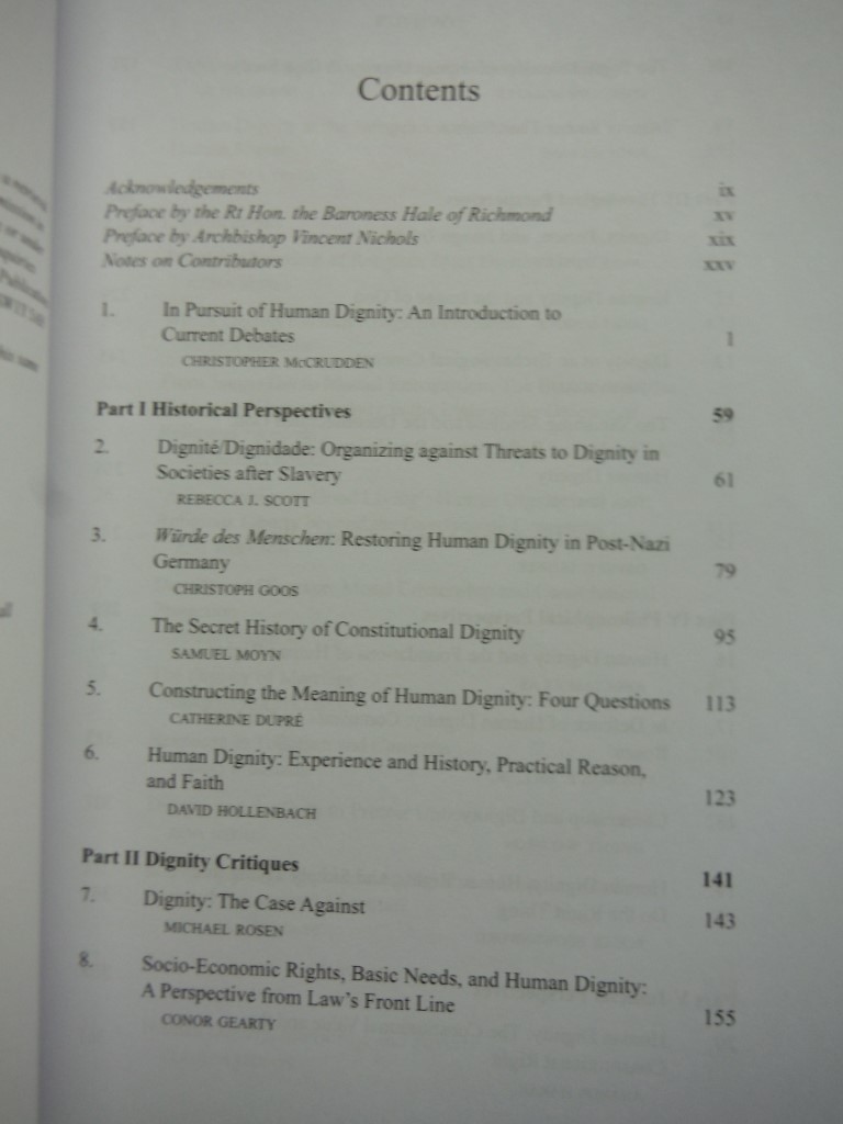 Image 1 of Understanding Human Dignity (Proceedings of the British Academy)