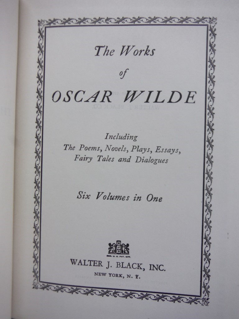 Image 1 of Collected Works of Oscar Wilde; Six Volumes in one including the Poems, Novels, 