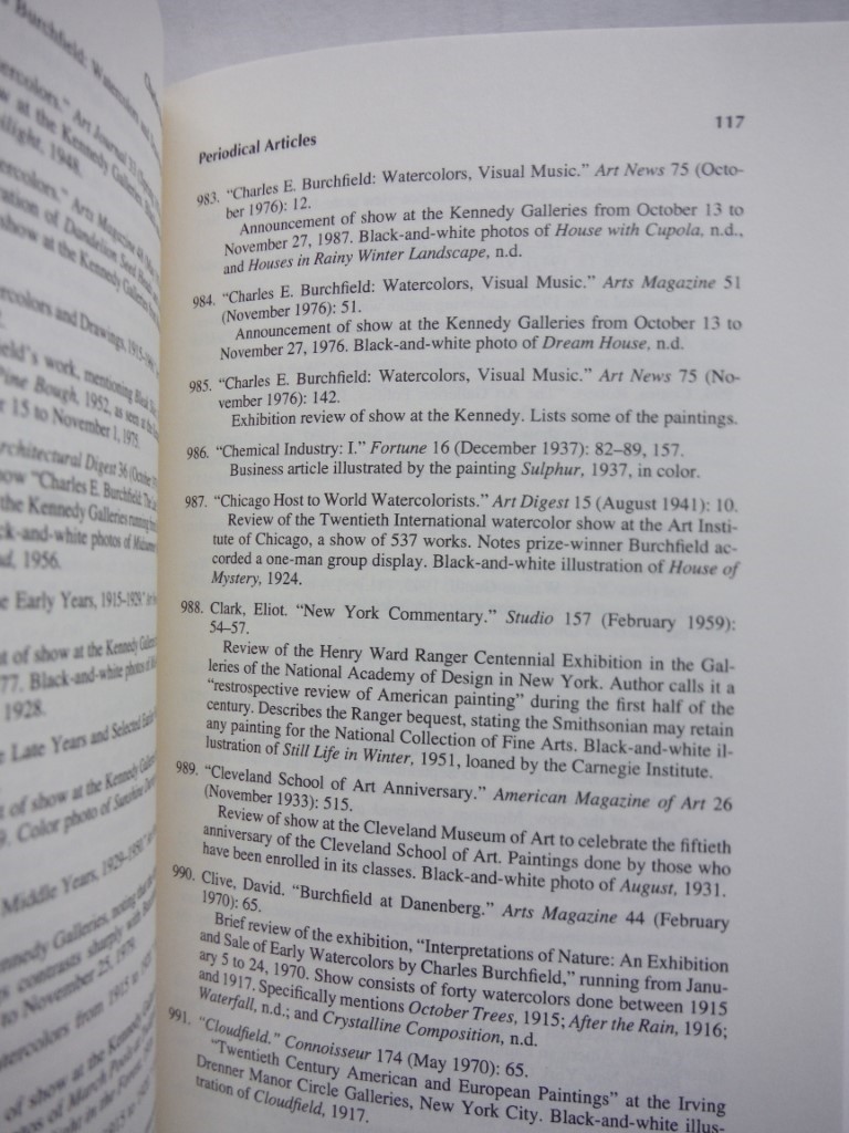 Image 3 of Charles Burchfield: An Annotated Bibliography