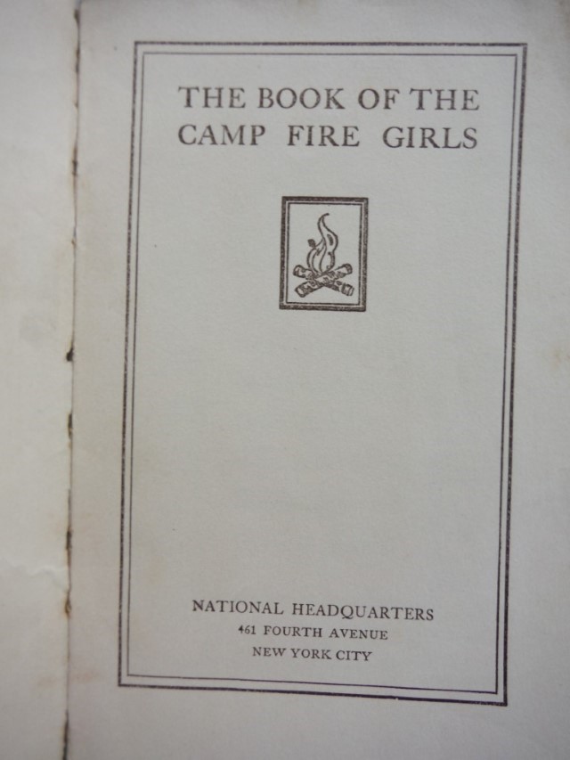 Image 2 of The Book Of The Camp Fire Girls 1915....Fifth Revised Edition