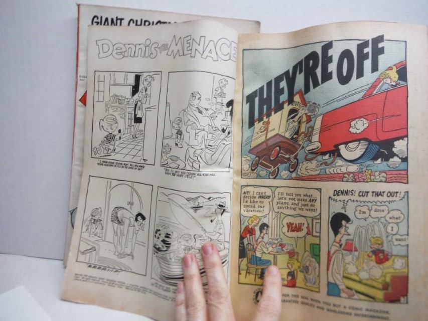 Image 2 of Lot of 2 Dennis the Menace  comic books, 1956