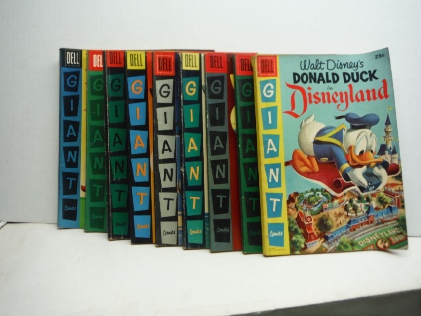 Lot of 9 Dell Giant Comics, 1955-566