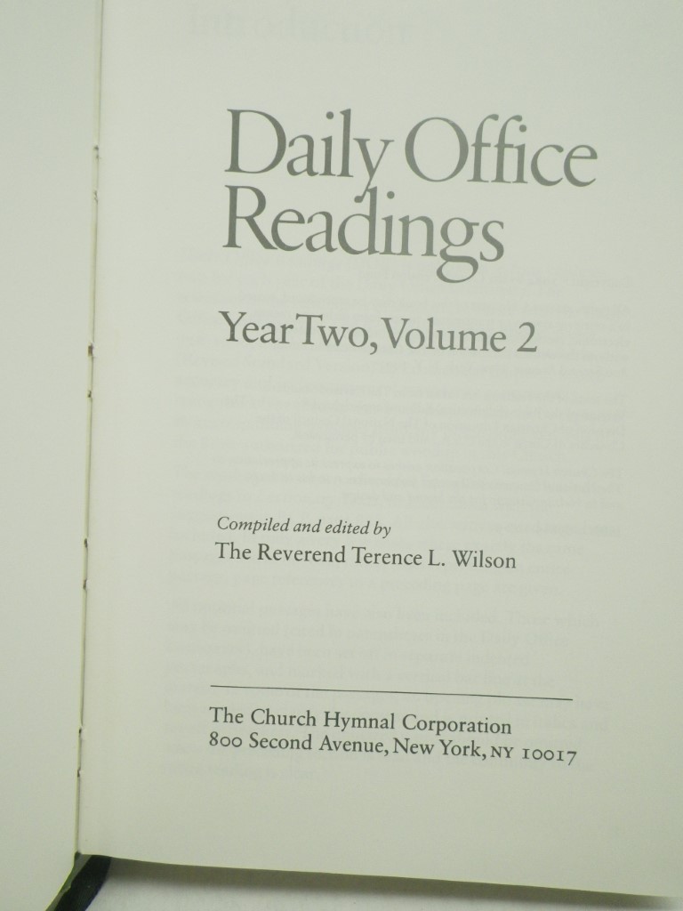 Image 1 of Daily Office Readings: Year Two, Volume 2