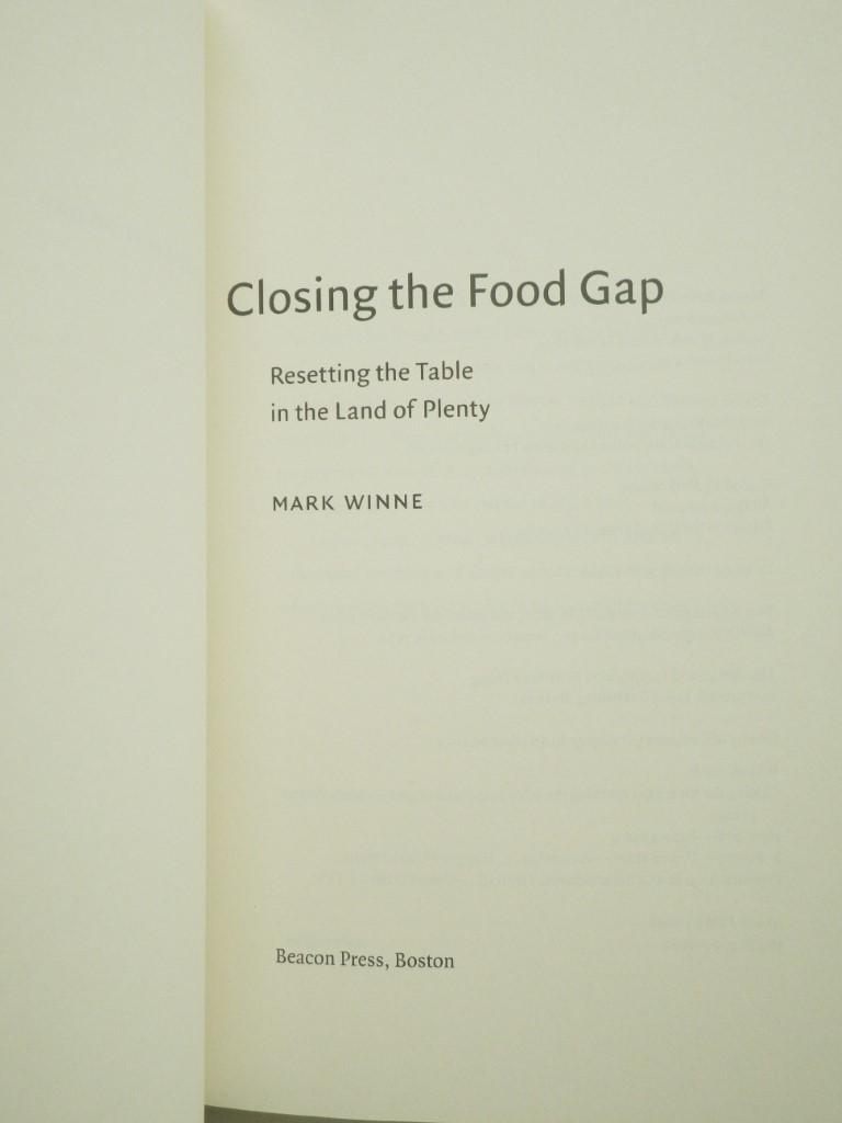 Image 1 of Closing the Food Gap: Resetting the Table in the Land of Plenty