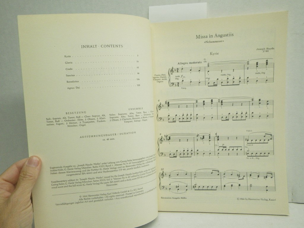 Image 2 of Missa in angustiis : (Nelsonmesse). Nelson Mass) / / Vocal Score Klavierauszug 4