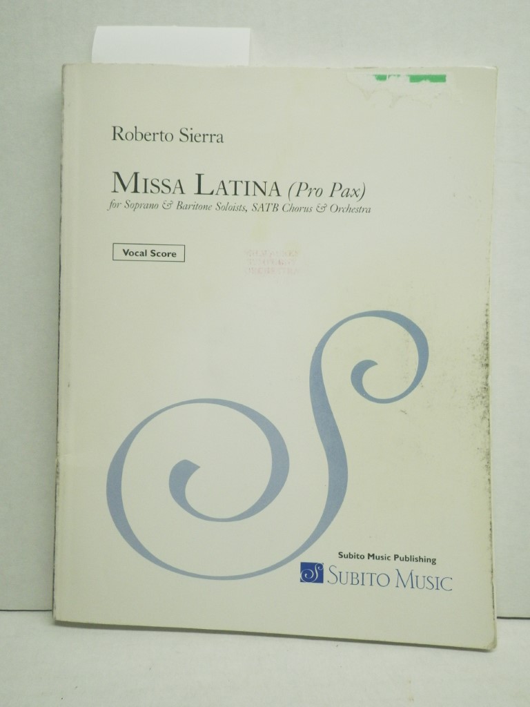 Image 0 of Missa Latina for sop. bar. solo, SATB chorus; pno red. (Vocal Score)