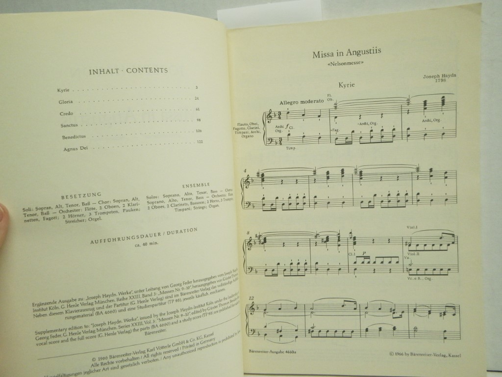 Image 2 of Missa in angustiis : (Nelsonmesse). Nelson Mass) / / Vocal Score Klavierauszug 4