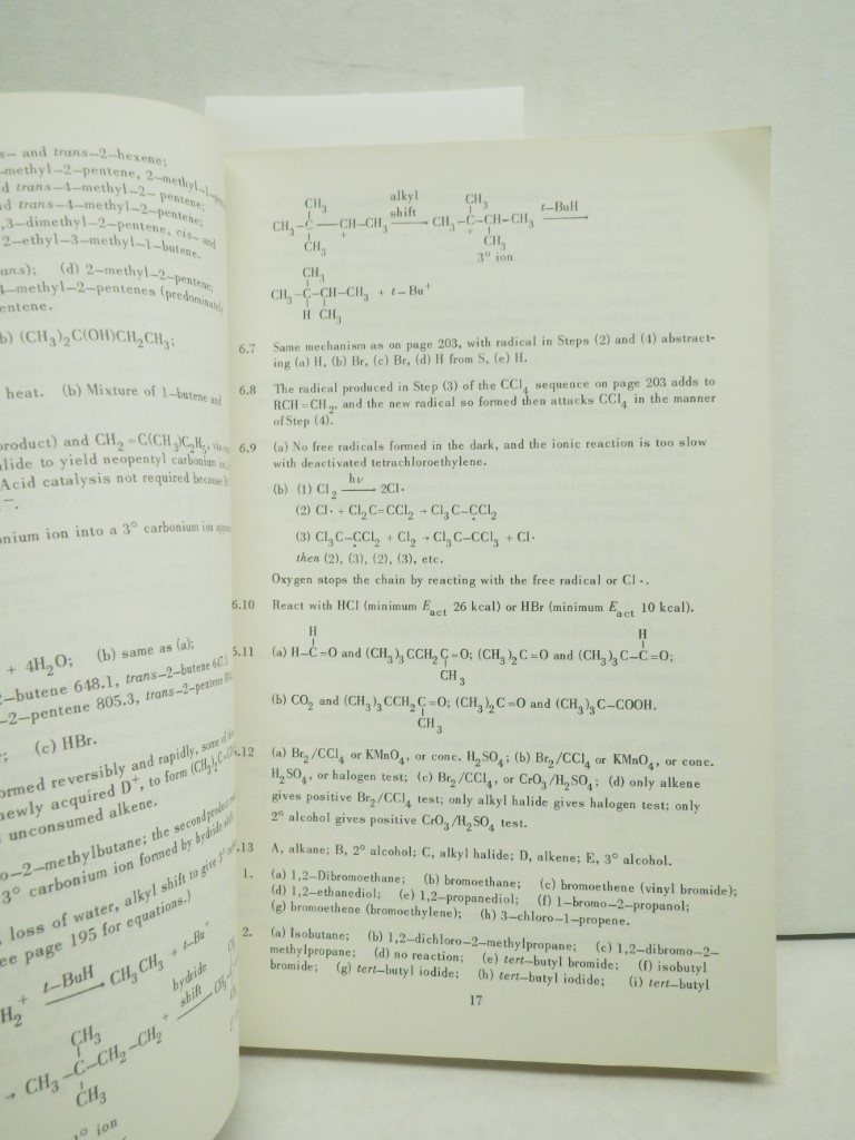 Image 3 of Organic Chemistry: Answers to Problems, 2nd Edition