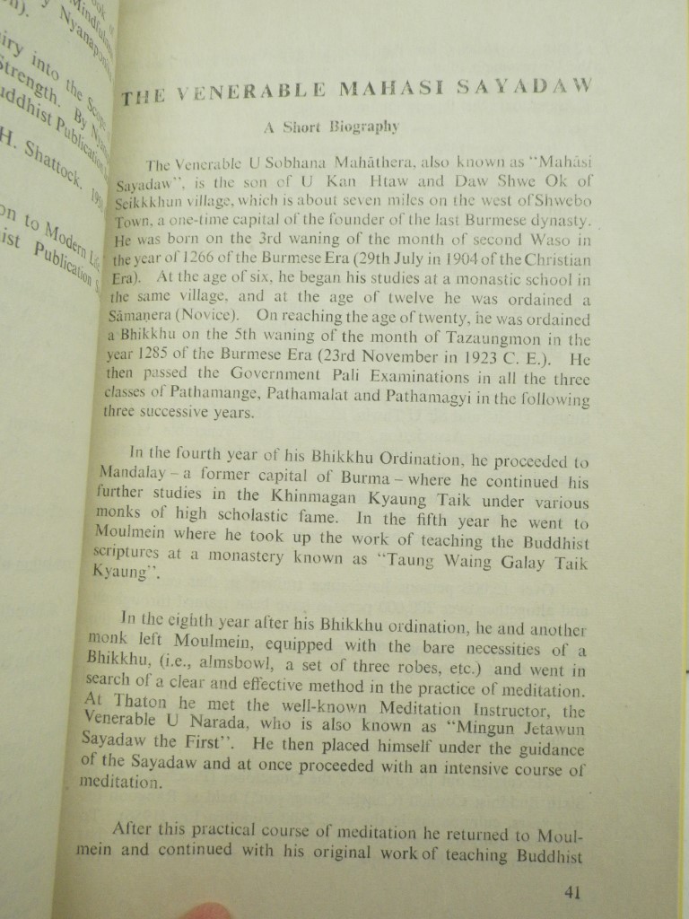 Image 3 of The Progress of Insight:  A Treatise on Buddhist Meditation