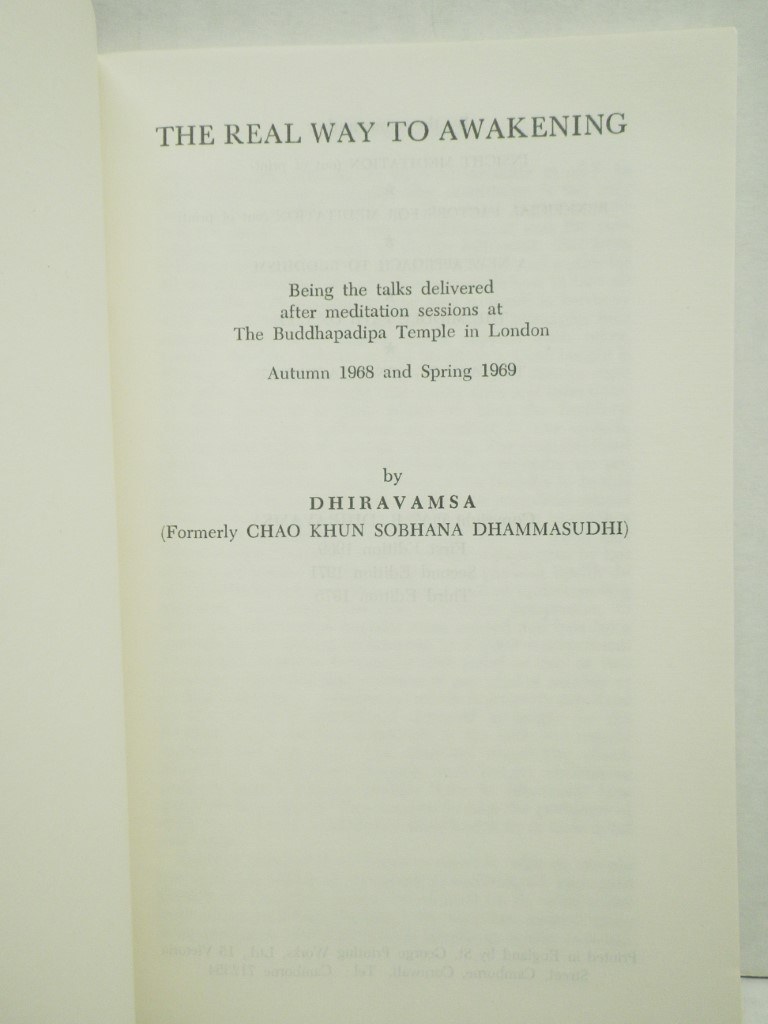 Image 1 of The Real Way to Awakening