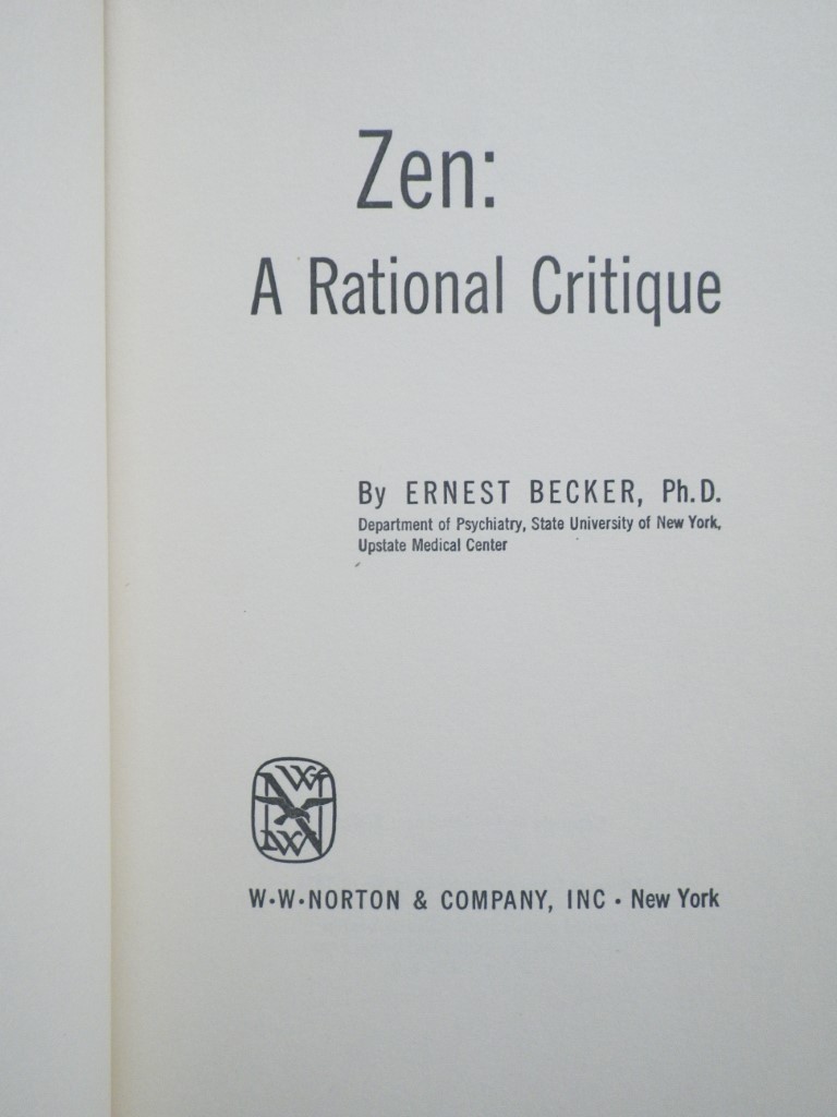 Image 1 of Zen:  A Rational Critique