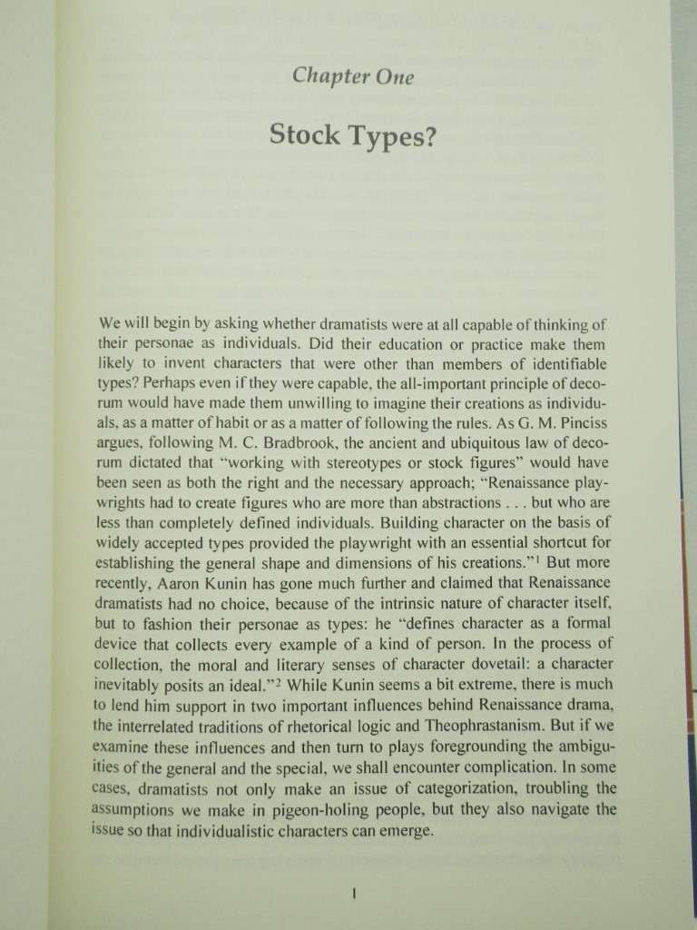 Image 4 of Character and the Individual Personality in English Renaissance Drama: Tragedy, 