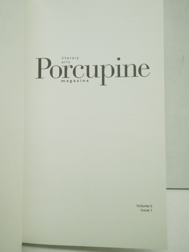 Image 2 of Porcupine Literary Arts Magazine (Volume 5, Issue 1)