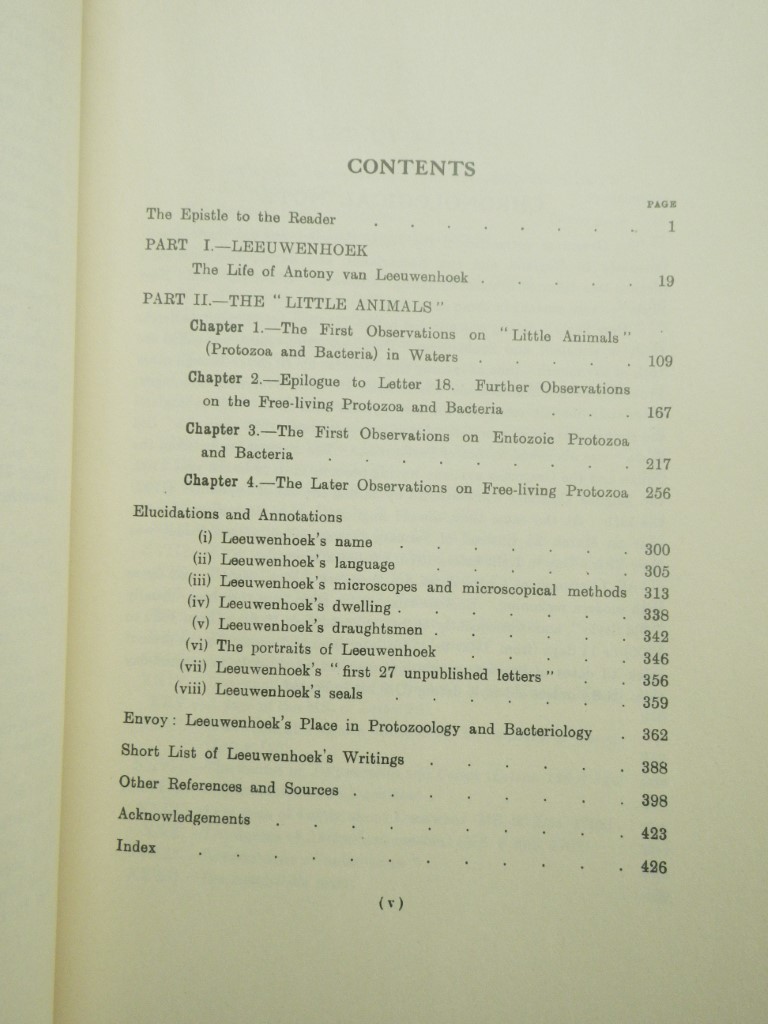 Image 2 of Antony van Leeuwenhoek and His 'Little Animals':  Being Some Account of the Fath