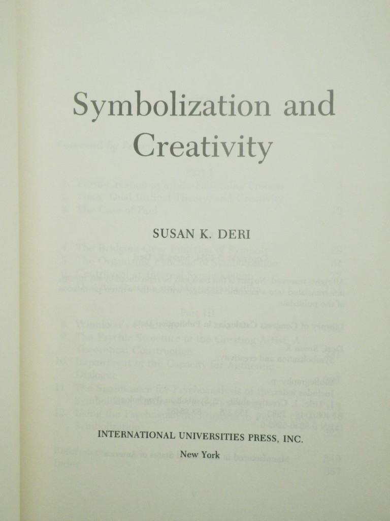 Image 1 of Symbolization and Creativity