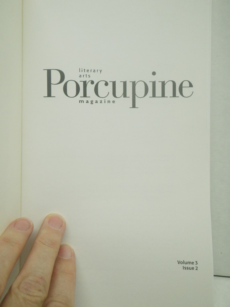Image 1 of Porcupine: Literary Arts Magazine #6: Jon Van Zyle (Volume 3,Issue 2)