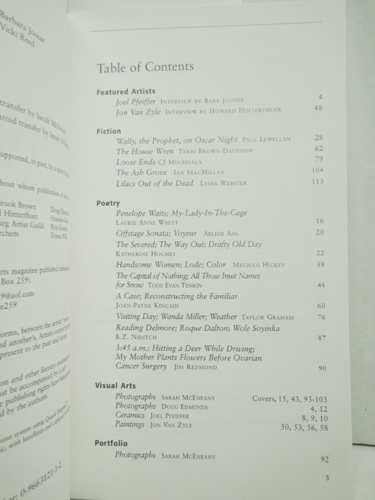 Image 2 of Porcupine: Literary Arts Magazine #6: Jon Van Zyle (Volume 3,Issue 2)