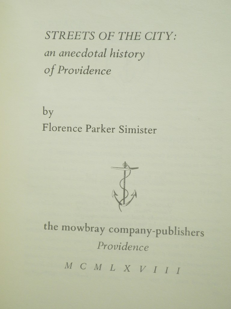 Image 1 of Streets of the City:  An Anecdotal History of Providence