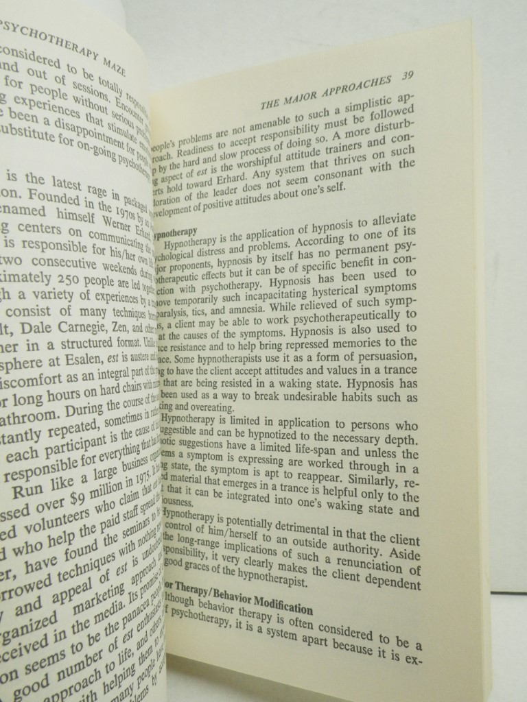 Image 2 of The psychotherapy maze: A consumer's guide to the ins and outs of therapy