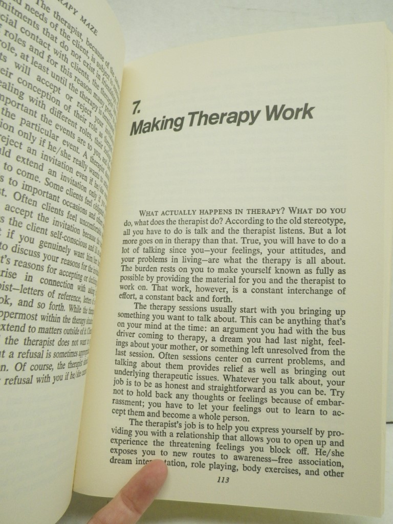 Image 3 of The psychotherapy maze: A consumer's guide to the ins and outs of therapy