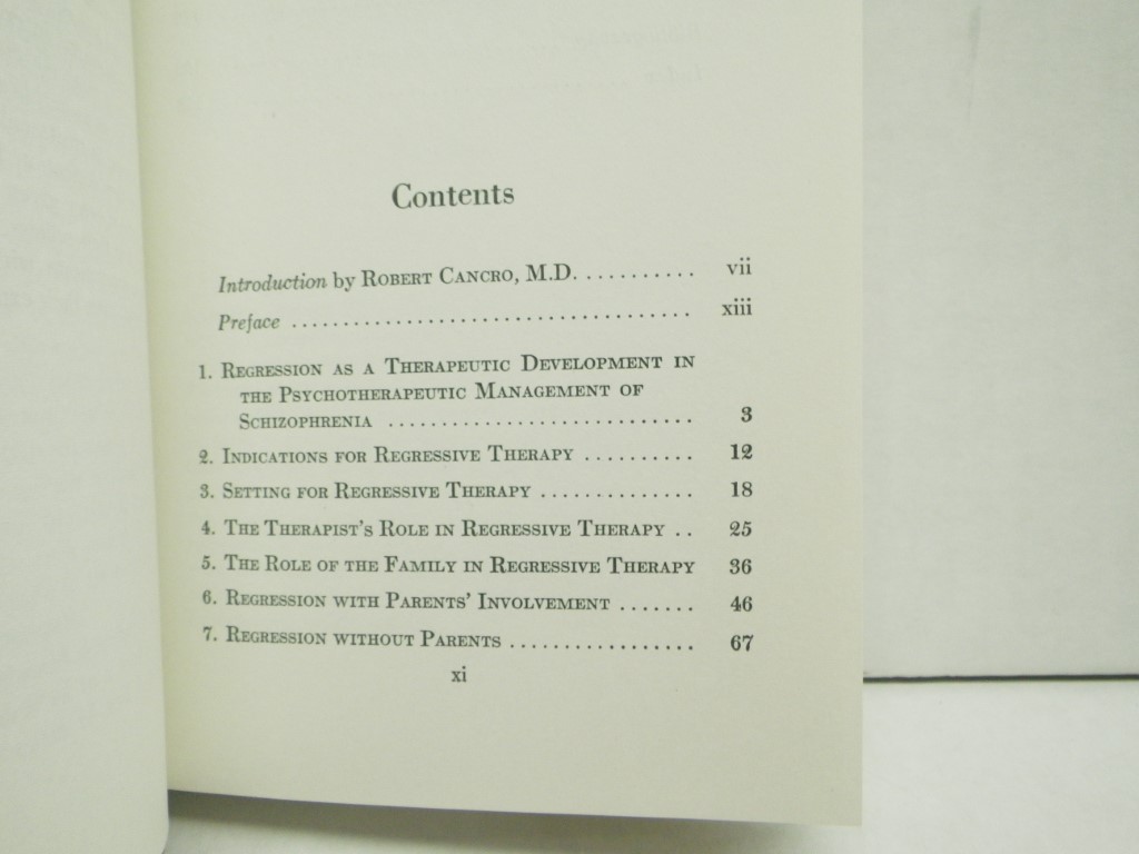 Image 2 of Regressive Therapy:  Therapeutic Regression in Schizophrenic Children, Adolescen