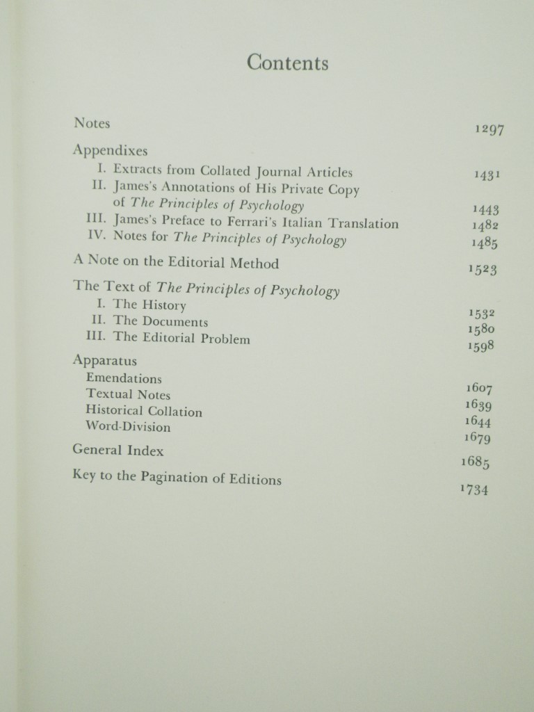 Image 2 of The Principles of Psychology, Vol. 3: Notes, Appendixes, Apparatus, General Inde