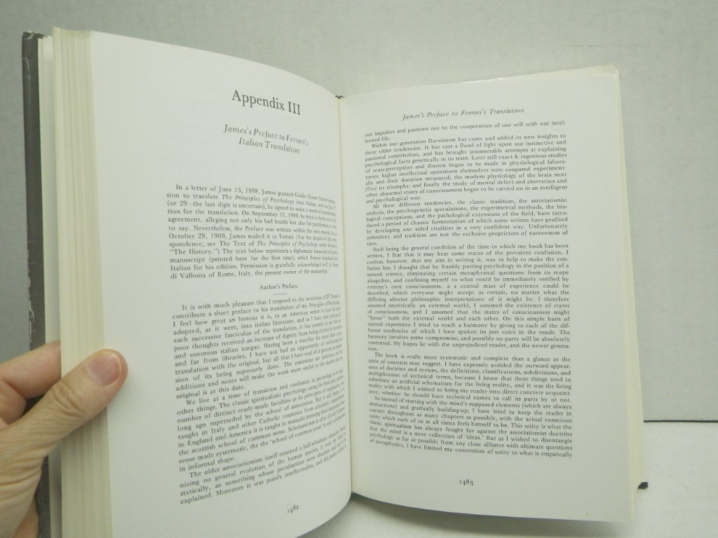 Image 3 of The Principles of Psychology, Vol. 3: Notes, Appendixes, Apparatus, General Inde