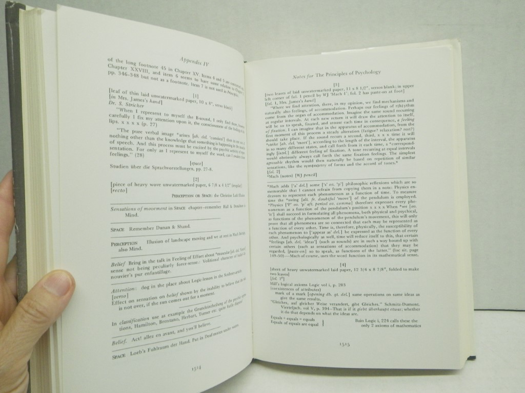 Image 4 of The Principles of Psychology, Vol. 3: Notes, Appendixes, Apparatus, General Inde