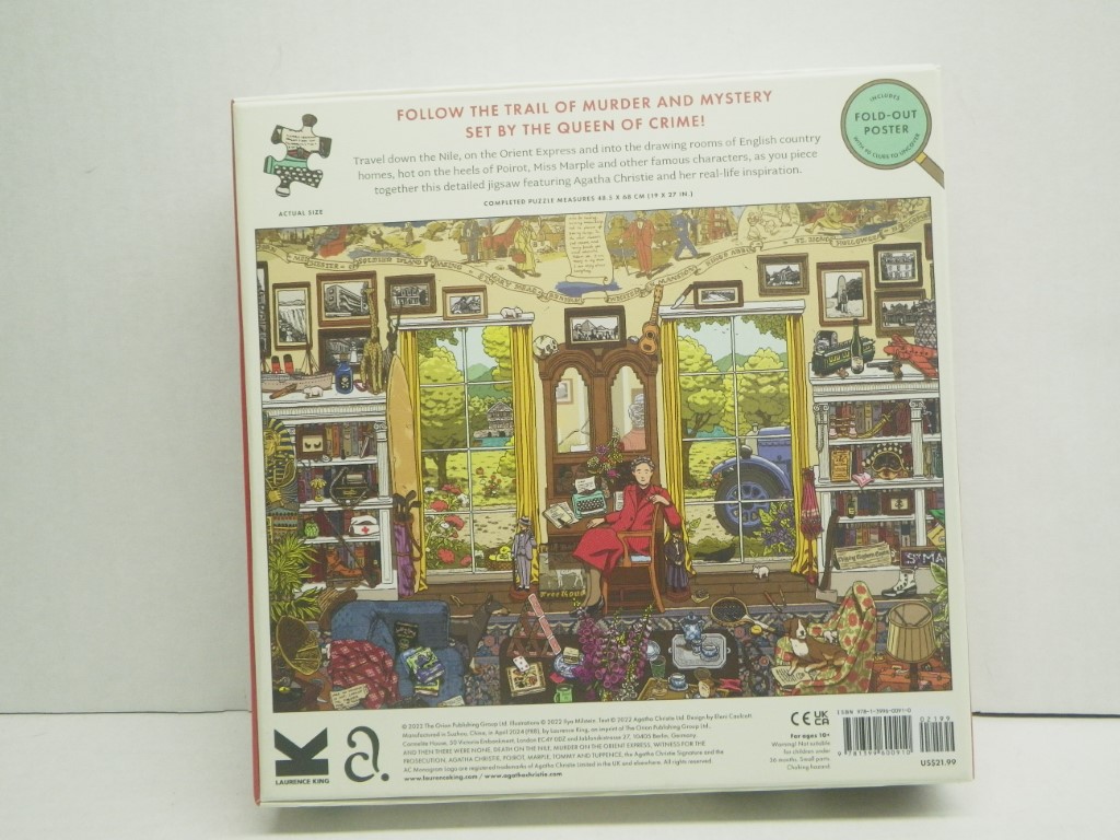 Image 2 of Laurence King The World of Agatha Christie 1000 Piece Puzzle