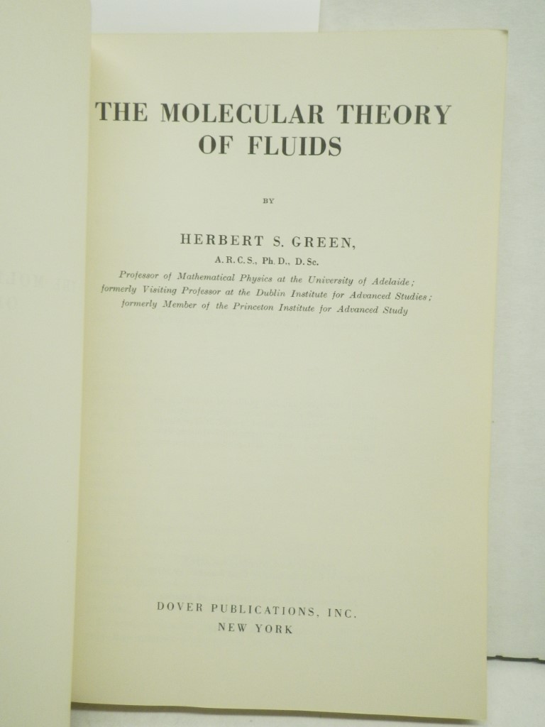 Image 1 of Molecular Theory of Fluids