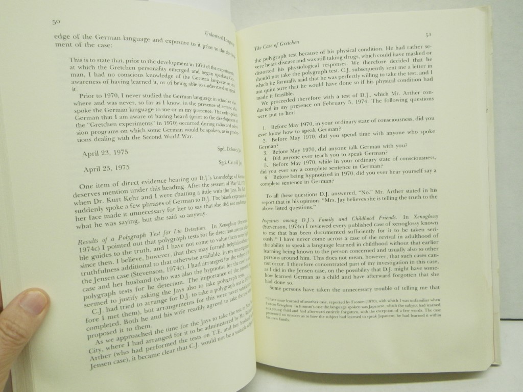 Image 4 of Unlearned Language: New Studies in Xenoglossy