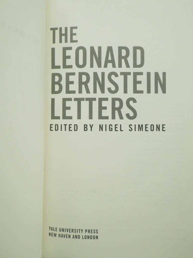 Image 1 of The Leonard Bernstein Letters