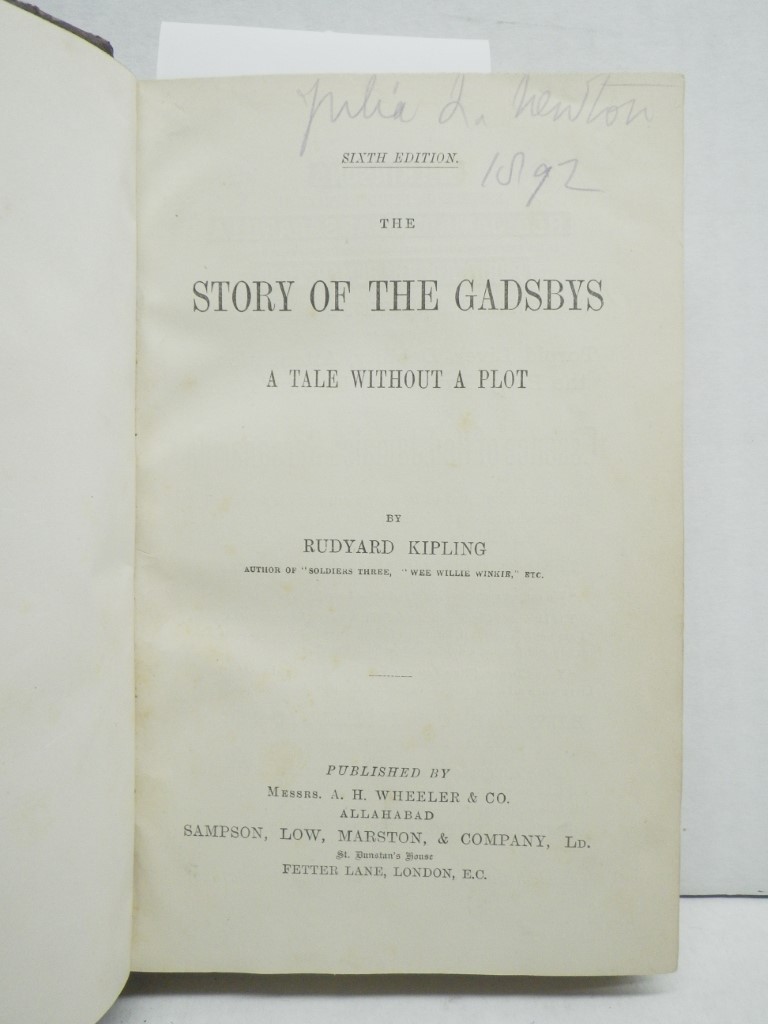 Image 3 of Rebound Rudyard Kipling's Tales, 1888