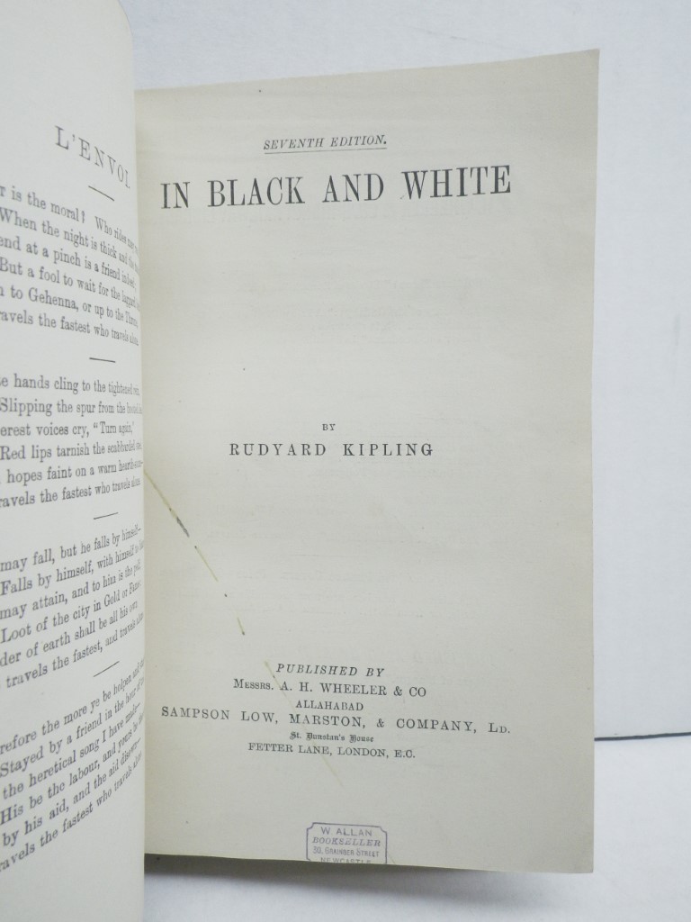 Image 4 of Rebound Rudyard Kipling's Tales, 1888