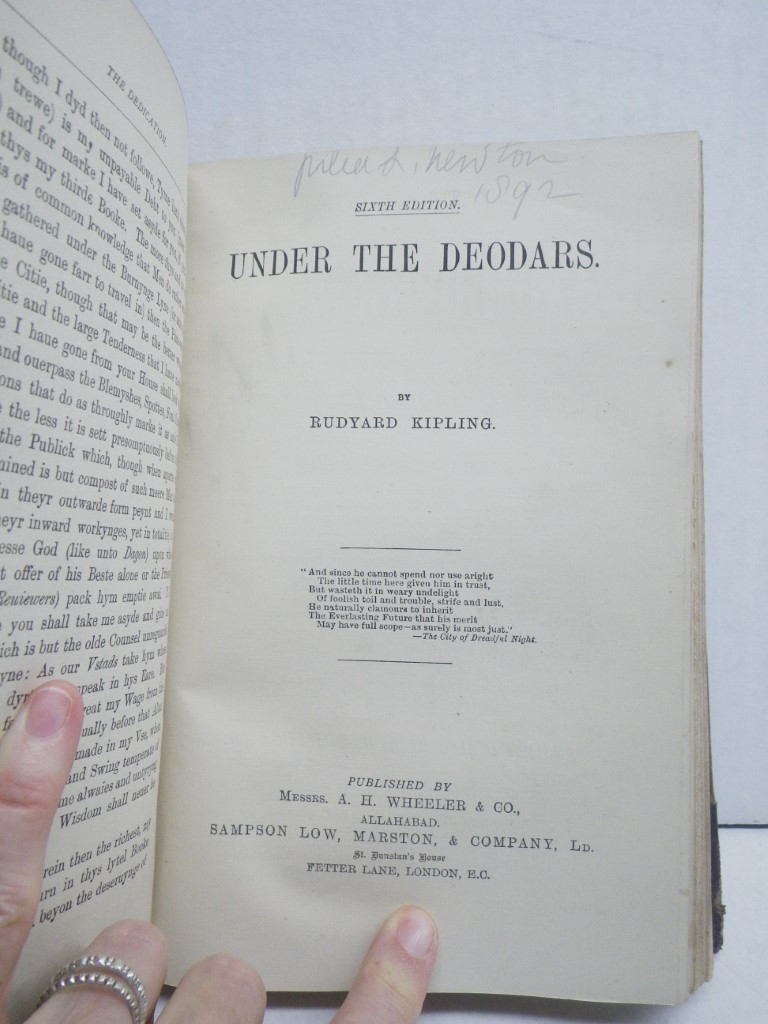 Image 5 of Rebound Rudyard Kipling's Tales, 1888