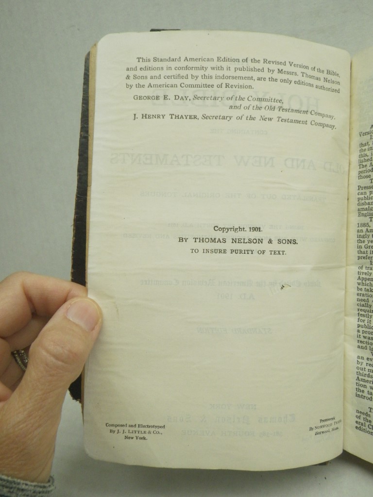 Image 2 of THE HOLY BIBLE CONTAINING THE OLD AND NEW TESTAMENTS
