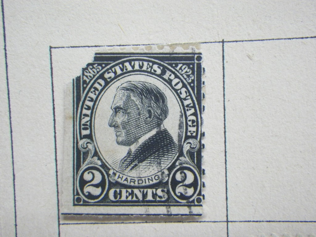 Image 4 of Page of 7 cancelled US 1-5 cent stamps circa 1923