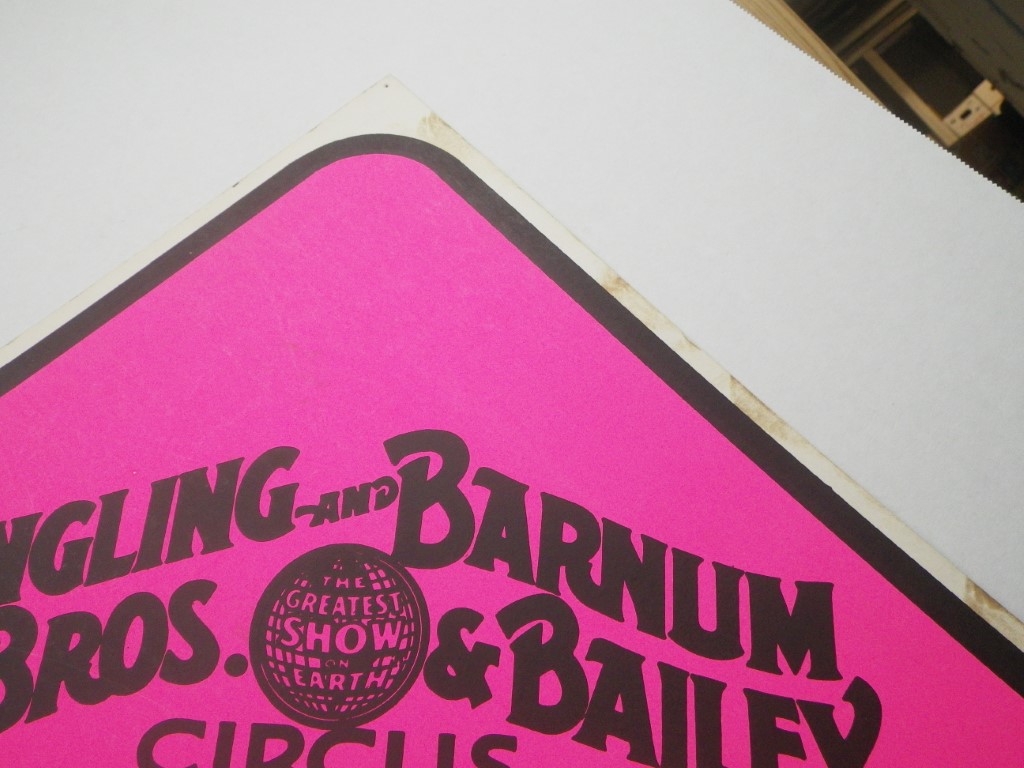 Image 3 of Elephant Crossing Original Ringling Bros Poster 28x28