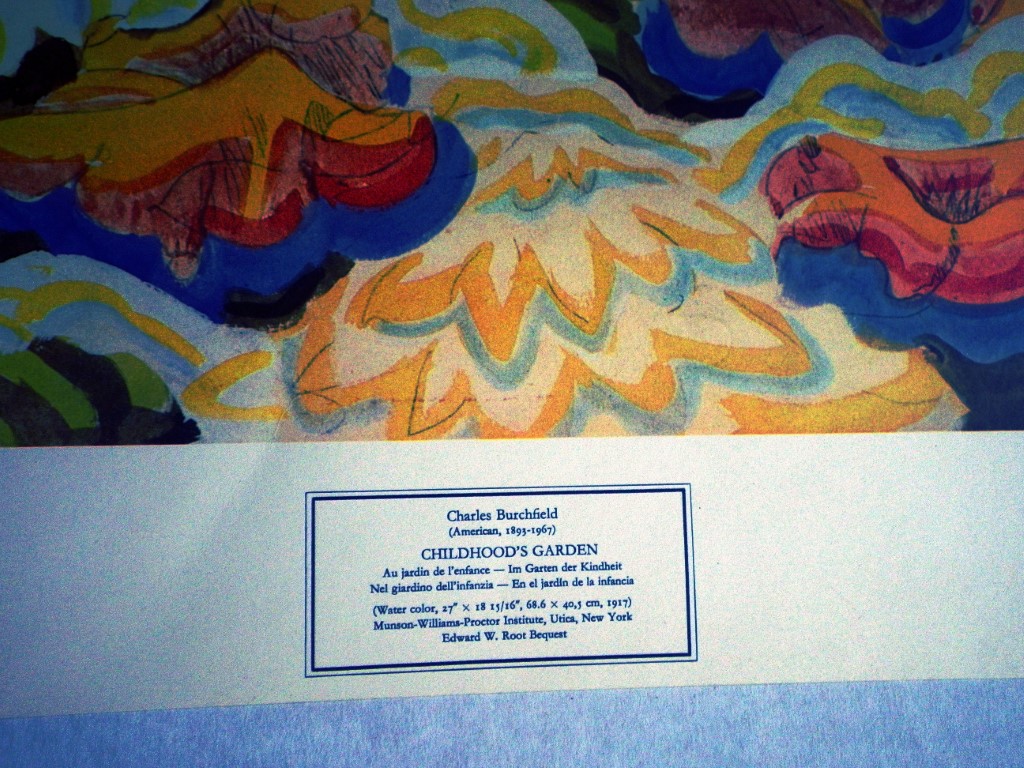 Image 1 of Burchfield Childhood's Garden  Poster 30x21