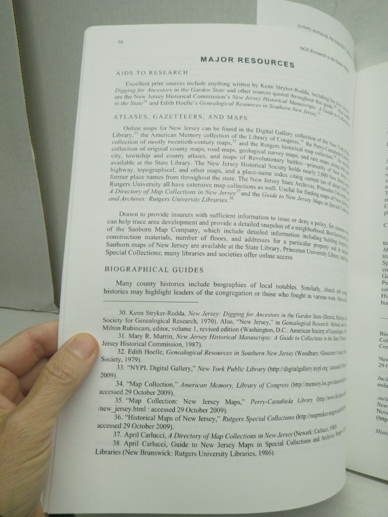 Image 1 of Research in New Jersey (NGS Research in the States Series)