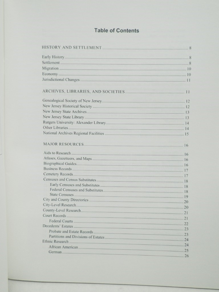 Image 3 of Research in New Jersey (NGS Research in the States Series)