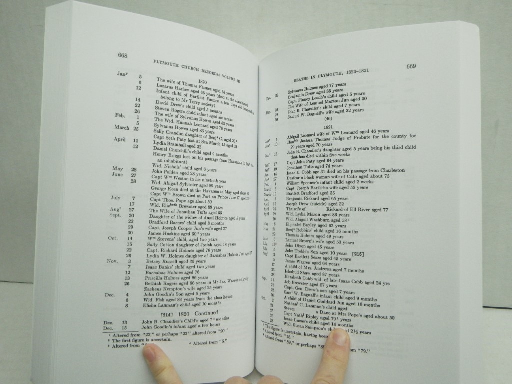 Image 3 of Plymouth Church Records, 1620-1859 [Massachusetts], Volume II