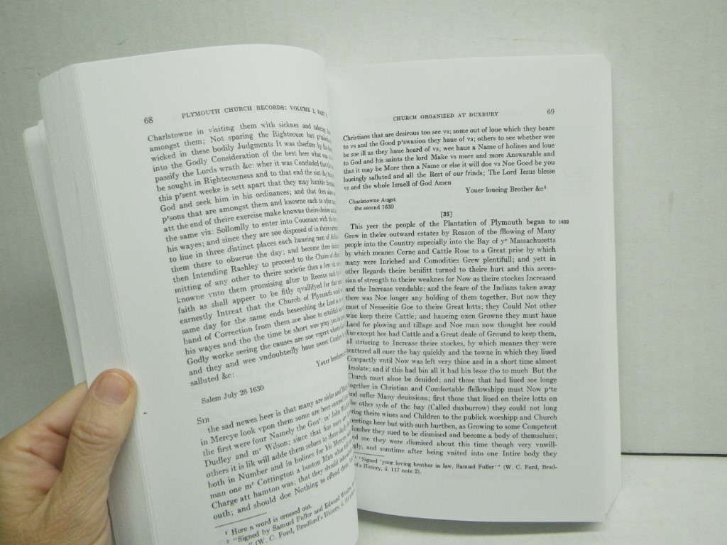 Image 3 of Plymouth Church Records, 1620-1859 [Massachusetts], Volume I