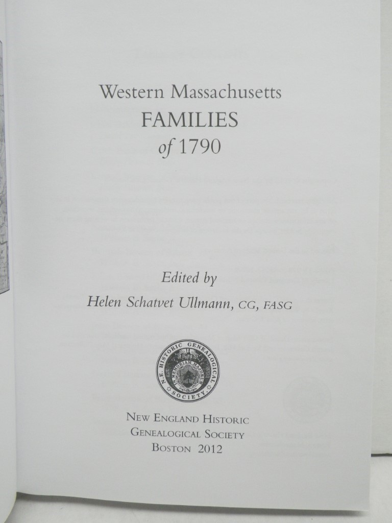 Image 1 of Western Massachusetts Families in 1790