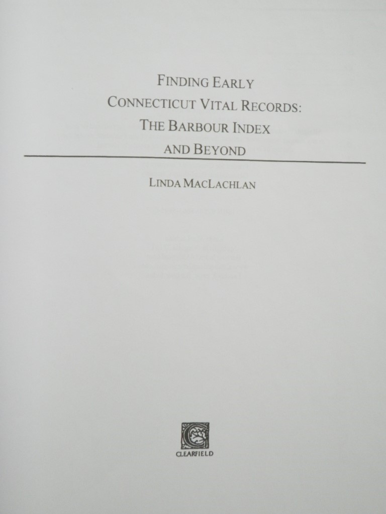 Image 2 of Finding Early Connecticut Vital Records: The Barbour Index and Beyond