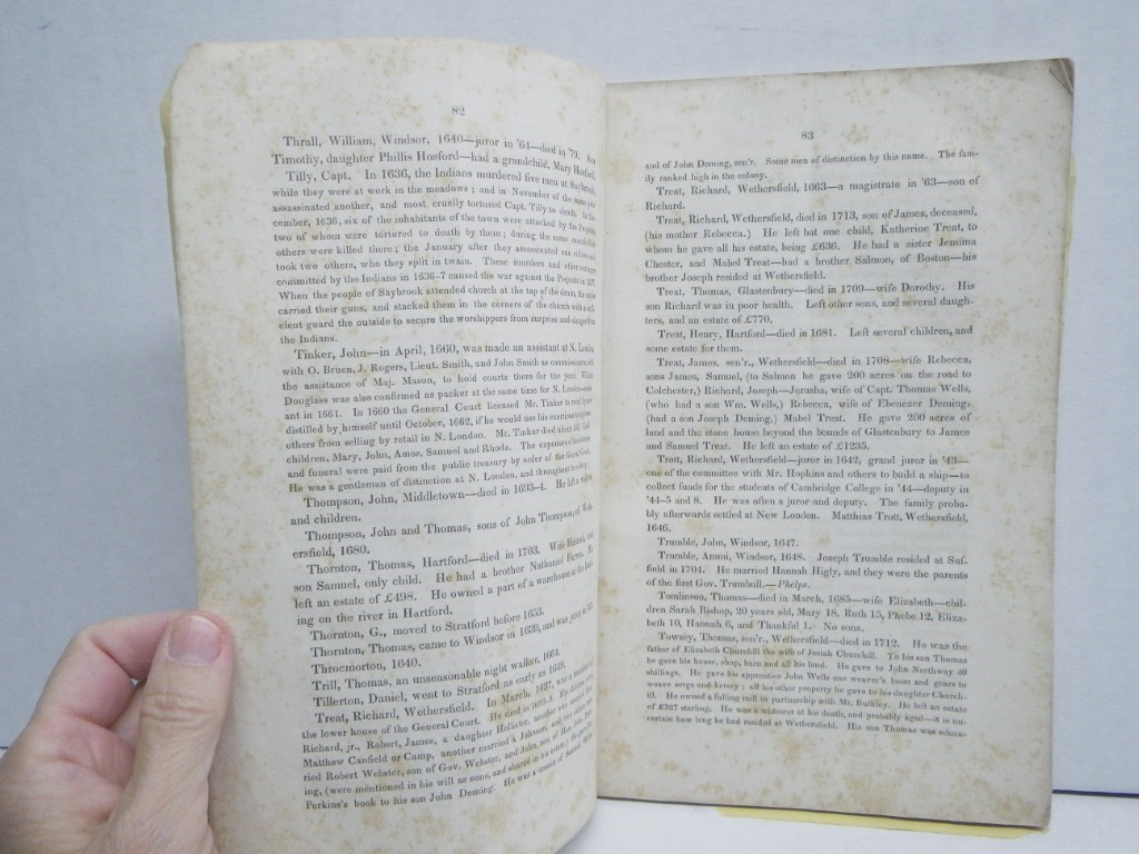 Image 2 of A Catalogue of the Names of the First Puritan Settlers of the Colony of Connecti